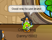 ... now for the drums! This is a good way to use drums!